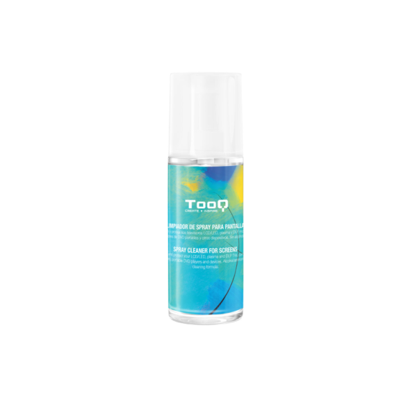 Kit spray tooq limpiador pantallas  paño microfibra