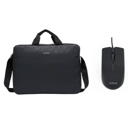 Maletin nilox para portatil 15.6 pulgadas negro  raton usb