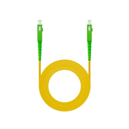 Latiguillo cable fibra optica mono nanocable sc - apc lszh amarillo 5m