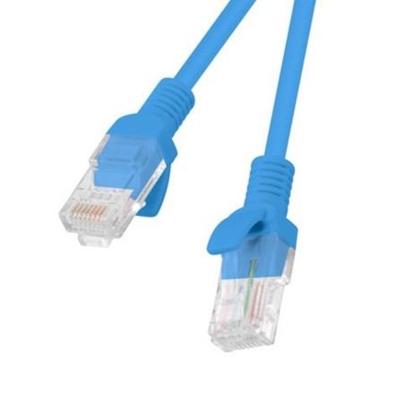 Cable red lanberg latiguillo cat.6 u - utp 1.5m azul fluke passed