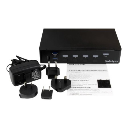 Switch hdmi startech sv431hdu3a2 4 puertos