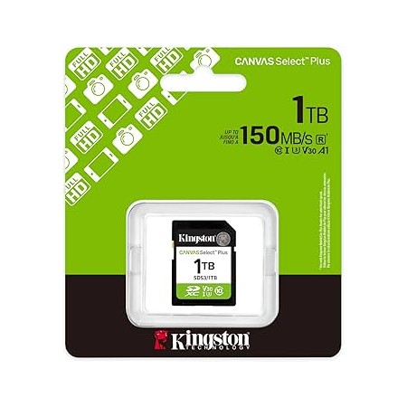 Tarjeta memoria sdxc 1tb kingston canvas select plus uhs - i clase 10