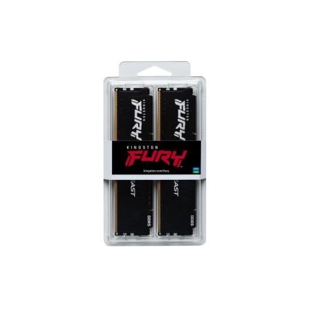 Memoria ram ddr5 32gb 2x16gb kingston - 6000mt - s - fury beast - cl30 - negro
