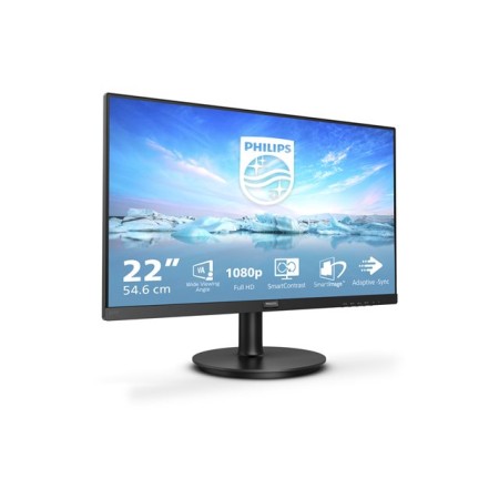 Monitor led 22 pulgadas philips v - line 221v8a - 00 va -  fhd -  hdmi -  vga -  75hz -  4ms -  vesa 100x100
