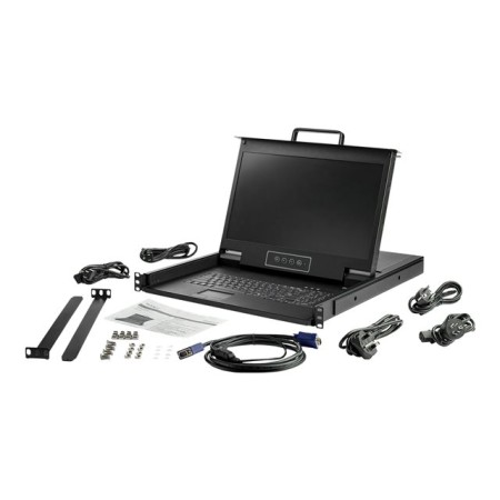 Consola kvm de montaje en rack de servidores startech 17.3 pulgadas