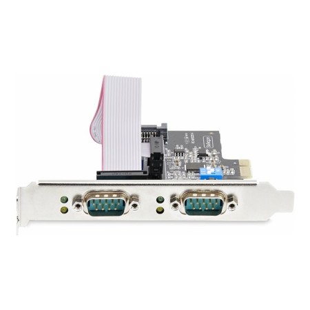 Tarjeta de red startech 2s232422485 - pc - card 2x rs232 pci express