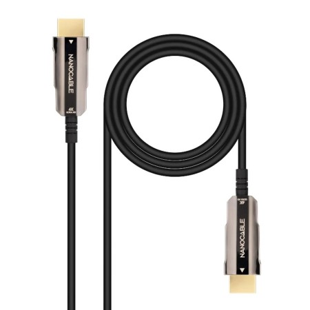 Cable hdmi 4k nanocable 10m -  macho - macho fibra optica