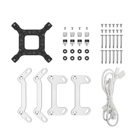 Kit refrigeracion liquida deepcool lq360 ultra argb 3x 120mm blanco