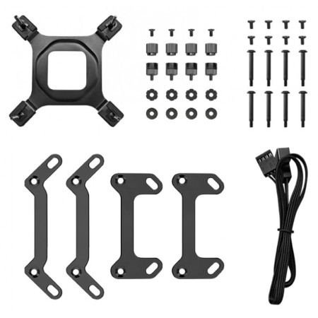 Kit refrigeracion liquida deepcool mystique 240 display 2.8 pulgadas 2x 120mm negro