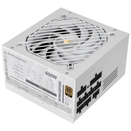 Fuente alimentacion mars gaming mpb650psi atx 650w blanca