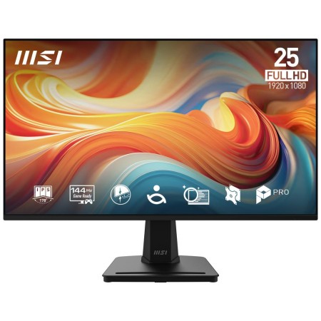 Monitor led 24.5 pulgadas msi mp251 e14l ips -  fhd -  dp -  hdmi -  vga -  144hz -  1ms -  vesa 100x100