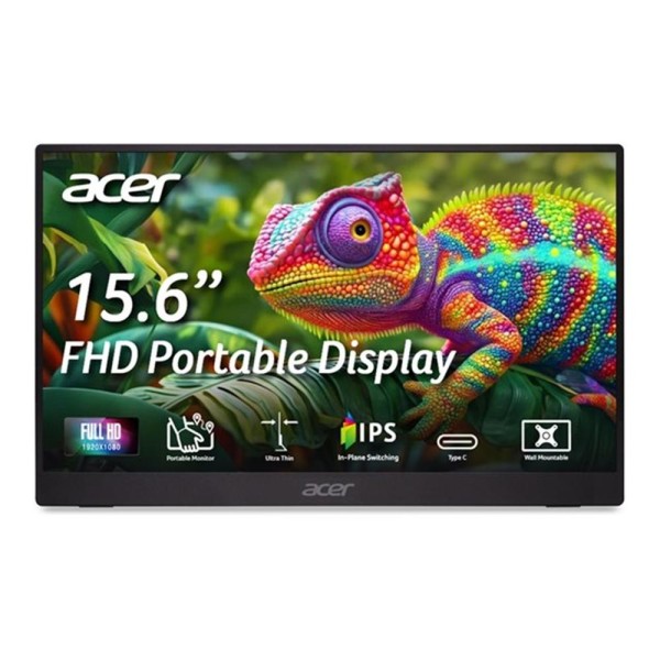 Monitor acer pm161qb1bmiuux 16 pulgadas fhd 60hz
