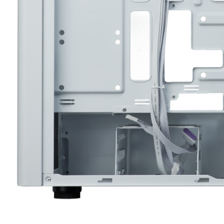 Caja ordenador gaming cooler master elite 502 atx argb cristal templado blanca